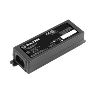 Black Box LPJ001A-T-R2 PoE Gigabit Ethernet Injector - 802.3at, 8-Port, 30W
